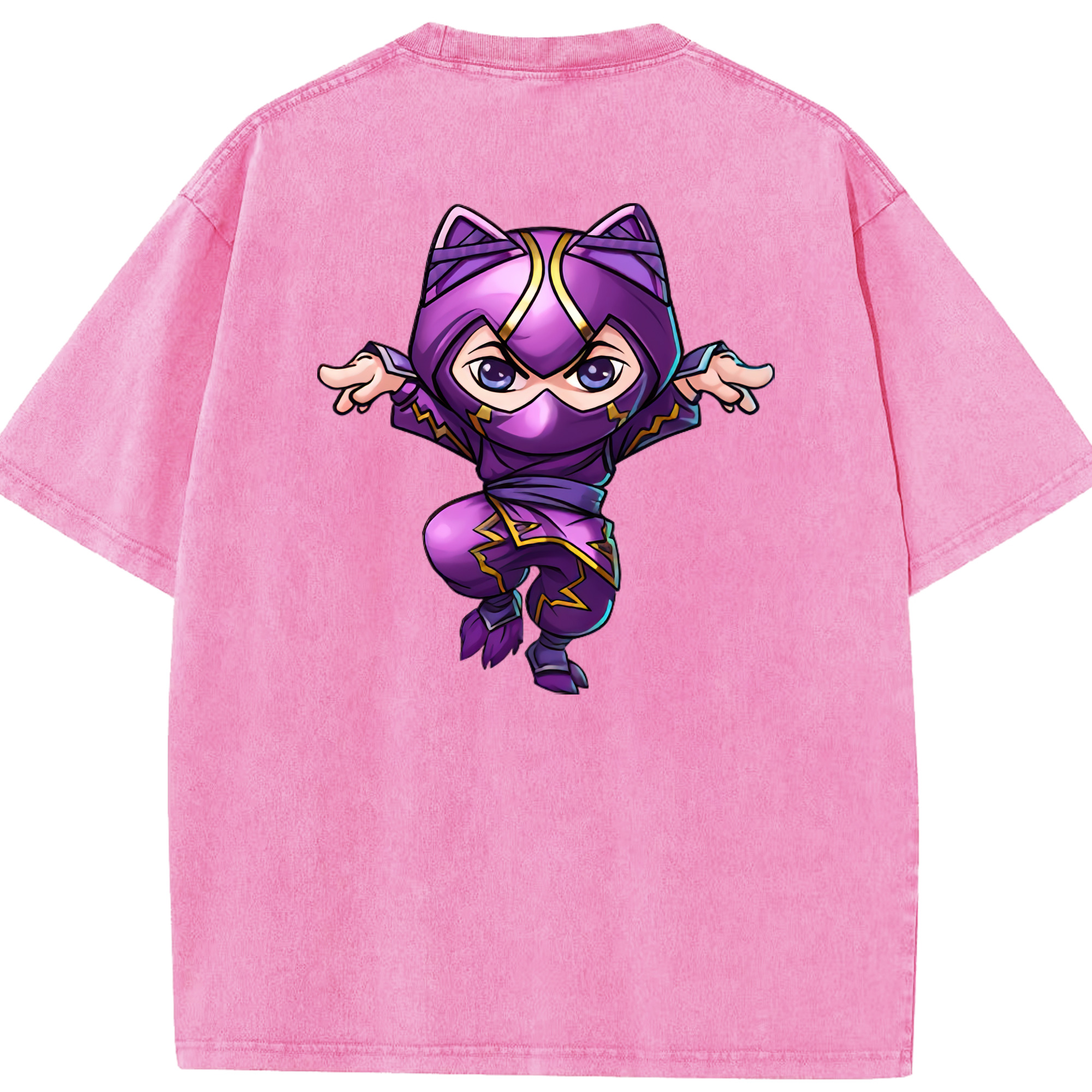 リーグ・オブ・レジェンド League of Legends LOL 綿100% ヴィンテージ風 半袖Tシャツ（背面プリント）